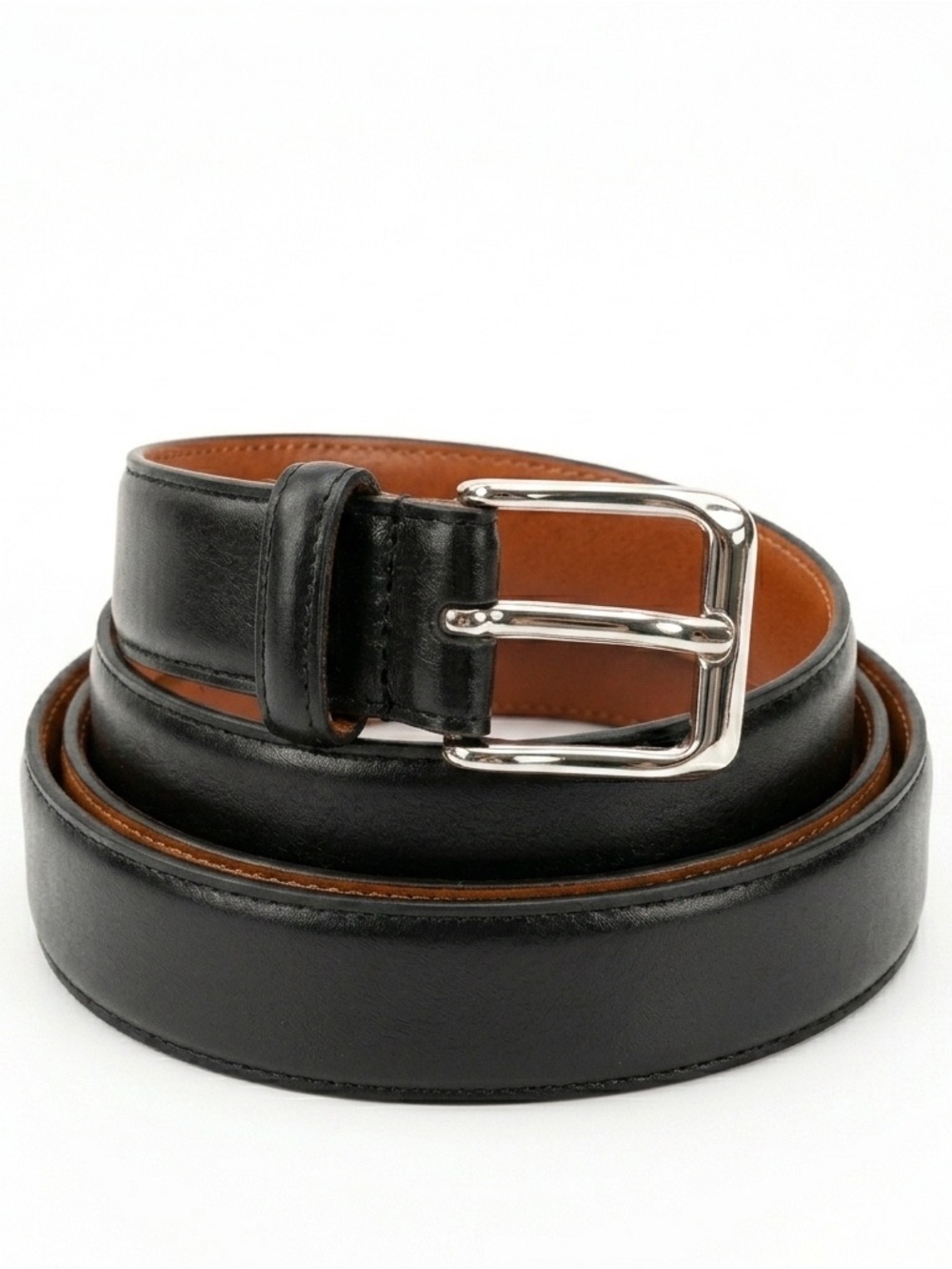 Vintage Coach USA Made 34 Black Leather Belt 5951